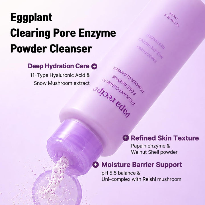 Eggplant Clearing Pore Enzyme Powder Cleanser
