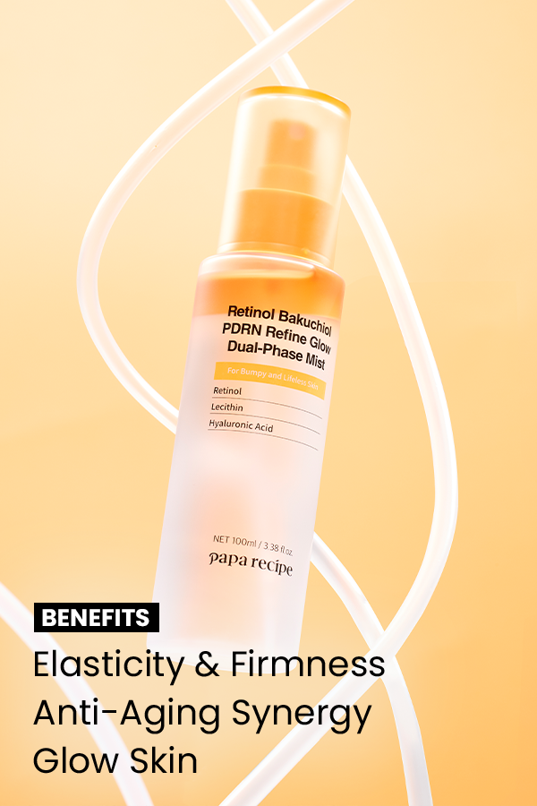 Retinol Bakuchiol PDRN Refine Glow Dual Phase Mist